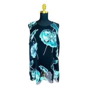 Women's Alfani Sleeveless Floral Blouse - Size XL